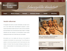 Tablet Screenshot of holzschnitzerei-titisee.de